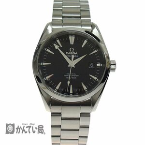 OMEGA オメガ シーマスター コーアクシャル アクアテラ 2503.50.00 裏スケ 自動巻き Seamaster OH 磨き仕上げ済み 腕時計 メンズ 黒文字盤