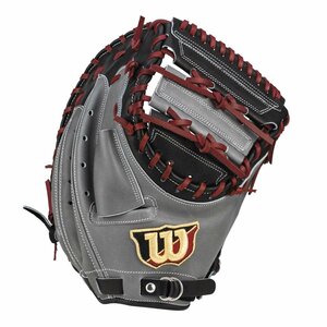 1602578-WILSON/ソフトボール用 ワナビーヒーロー 捕手用 3S ブラック キャッチャーミット/LH