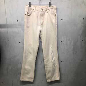 90s Wrangler ラングラー オフホワイト デニムパンツ W32L32 カラーデニム フリスコジーンズ メキシコ製