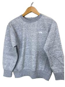 THE NORTH FACE◆HEATHER SWEAT CREW_ヘザースウェットクルー/M/ポリエステル/GRY