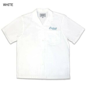 新品未着用 カーハート ダブリューアイピー Carhartt WIP ボーリングシャツ コットン100％ 定価15400円 ホワイト M ラウンジ ワークシャツ