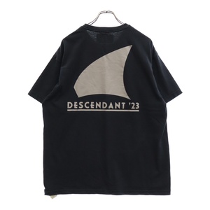 DESCENDANT ディセンダント 23SS バックロゴプリント半袖Tシャツ ネイビー