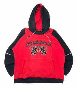 衝撃プライス！【XXL！】【入手困難希少モデル！】【pellepelle ペレペレ】オリジナルデザイン プルオーバーパーカー フーディ N-W23