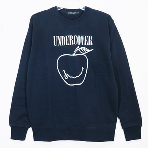 UNDER COVER アンダーカバー SMILE APPLE SWEAT MUT9816-2 スマイル アップル スウェット トップス トレーナー ネイビー Octk