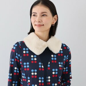 【新品未使用】machiko jinto エムジェイアール バイ マチコ ジント ロンドン エコファー ティペット アイボリー【参考価格￥3,300-】