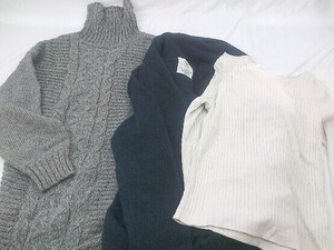 ■ ◎ 《 BEAMS HEART まとめ売り3点セット Mサイズ相当 ニット ワンピース カットソー カーディガン レディース 》 P