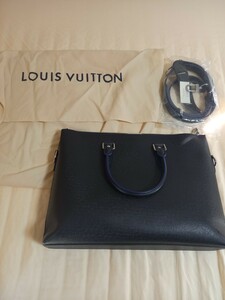 Louis Vuittonルイヴィトン タイガ アントン M33416 2Way ブリーフケース ブラック ショルダーストラップ付 ビジネスバッグ メンズ