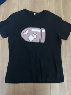 ゲームキャラクター Tシャツ 黒色 弾丸デザイン