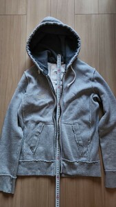 【Abercrombie&Fitch】アバクロパーカー　美品中古/SMALL/グレー/初期人気デザインモデル/レア