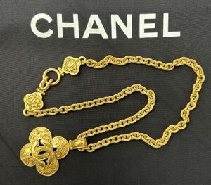 ◆希少◆ネックレス★シャネル CHANEL★ヴィンテージ ココマーク クローバー ゴールド 96A★保管品 美品★全文を必ずお読みください◆