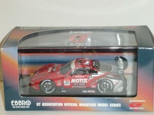 ☆1/43 EBBRO SUPER GT 2005 MOTUL PITWORK Z MALAYSIA 銀/赤 No.22