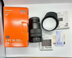 SONY E PZ 18-105mm F4 G OSS SELP18105G α Eマウント APS-C ズームレンズ Gレンズ 付属品 動作良好 美品 ソニー 