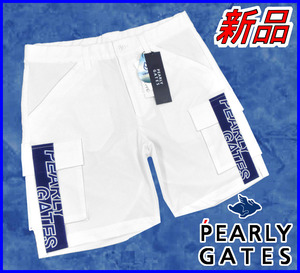 【国内正規品】55%OFF◆パーリーゲイツゴルフショートパンツPEARLYGATES◆速乾 清涼素材 ストレッチ半パン半ズボン◆白4/M定価:29,700円