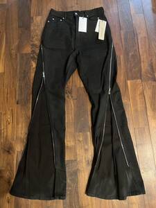 drkshdw 24ss bolan zip denim コーティング　デニム rick owens ダークシャドウ リックオウエンス