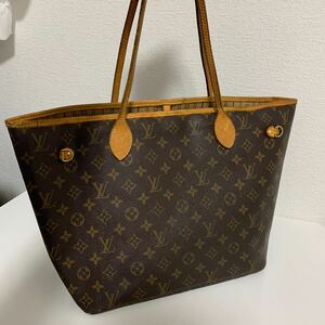 良品　LOUIS VUITTON ルイヴィトン モノグラム ネヴァーフルMM トートバッグ ブラウン 