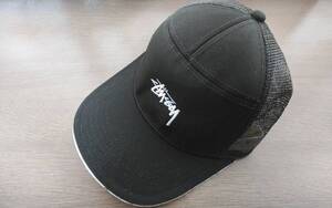 STUSSY メッシュキャップ　ステューシー　ストックロゴ　mesh cap tracker 