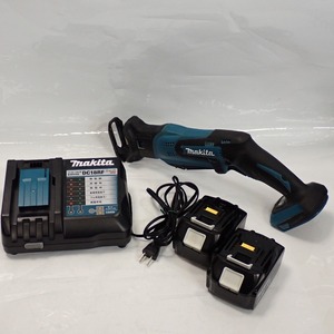 Th580501 マキタ 充電式レシプロソー 18V バッテリー(BL1860B)2個 充電器(DC18RF) セット makita 中古