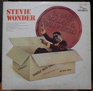 【DS576】STEVIE WONDER 「Signed Sealed & Delivered (涙をとどけて)」, 70 JPN 見本盤/初回盤　★ソウル