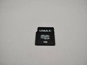 1GB　UMAX　miniSDカード　メモリーカード