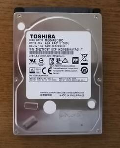 TOSHIBA MQ04ABD200 2.5インチ 2.0TB 9.5mm HDD