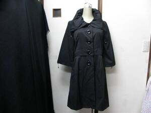 $3 ミッシュマッシュ 美品 オシャレ絞り襟 2WAY コート サイズ38 即決 レディース