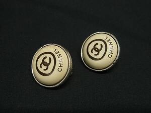 1円 CHANEL シャネル ココマーク 00T クリップ式 イヤリング アクセサリー レディース ベージュ系×シルバー系 BN1399