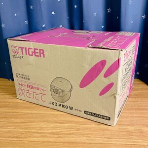 未開封品/未使用品/TIGER/タイガー/IH 炊飯ジャー/JKD-V100 W/ホワイト/5.5合炊き/銅入3層遠赤釜/長期保管品/現状品/62