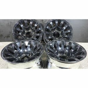 社外アルミホイール 15x8.5JJ 6穴 139.7 -32 約110 4本SET◎中古 傷 腐食あり◎旭川手渡し可