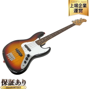 FGN Fujigen フジゲン J-Standard エレキ ベース ジャズベ 3トーン サンバースト ソフトケース付 楽器 中古 M9558702