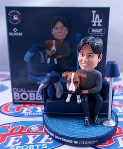 GE★大谷翔平とデコピン限定品FOCO製 ボブルヘッド バブルヘッド BOBBLEHEAD 首振り 人形 フィギュア