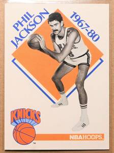 PHIL JACKSON (フィル・ジャクソン) 1990 NBA HOOPS トレーディングカード 【90s ニューヨークニックス NEW YORK KNICKS】