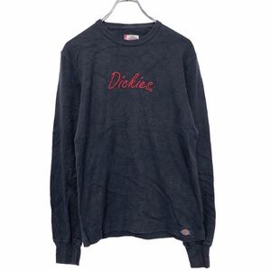 Dickies ロゴ スウェット トレーナー S ブラック レッド ディッキーズ ストリート ワーク 古着卸 アメリカ仕入 a510-6262