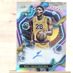 75枚限定 八村塁 2023-24 Topps Cosmic Chrome Rui Hachimura Auto 35/75 直筆サインカード ロサンゼルス・レイカーズ