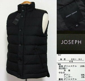 ジョゼフオム■JOSEPH HOMME■WAVE JACQUARD■ダウンベスト■新品■レザー■羊革■46