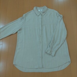 ユニクロ　ロングシャツ長袖　XL