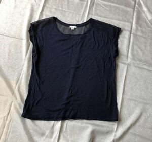 gap レディース　tシャツ ネイビー　チュニック