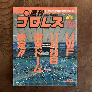 ＜ 週刊プロレス No.333 ／ 1989年 ／ UWF ／ 長州力 ＞