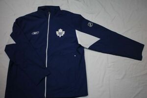 【古着Reebok NHL TORONTO MAPLE LEAFS ホッケージャージ青L】リーボックホッケートロントメイプルリーフス