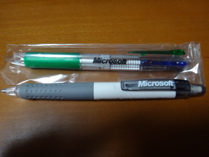 ★ Microsoft ３色ボールペン シャープペン ふせんつきボールペン ★