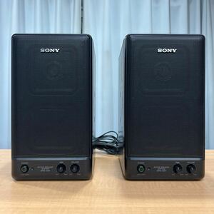 動作品 SONY ソニー SRS-200 ペア Active Speaker System アクティブスピーカーシステム 100V 24W BeSIDE 200 ブラック 音響機器