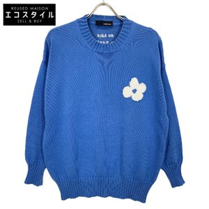 LARDINI ラルディーニ JXLT06 ブルー クルーネック セーター ブルー 50 トップス コットン メンズ 中古