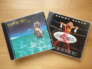 ●CD 美品 デイヴィッド・リー・ロス 独盤 DAVID LEE ROTH / CRAZY FROM THE HEAT + サミー・ヘイガー 米盤 SAMMY HAGAR / UNBOXED　個人蔵