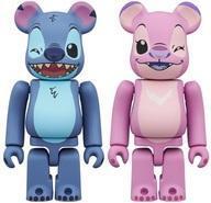 中古フィギュア BE＠RBRICK-ベアブリック- STITCH ＆ ANGEL 2PCS SET 「リロ＆スティッチ」