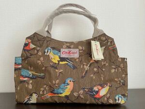 新品 キャスキッドソン Cath Kidston OLIVE 小鳥柄 鳥柄 小鳥 鳥 総柄 ハンドバッグ バッグ 撥水 