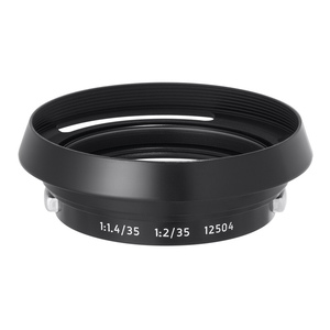 LIGHT LENS LAB レンズフード L-12504-B UVフィルター付き ブラックペイント メタルフード メタルレンズフード