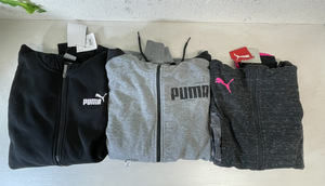  8266-01★タグ付き・未使用品♪PUMA/ プーマ/ パーカー3点おまとめ/ グレー/ブラック/L/XL★