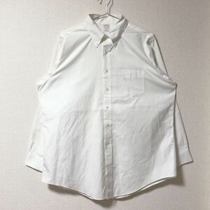 ブルックスブラザーズ　長袖シャツ　ワイシャツ　白　ホワイト　17サイズ　XLサイズ