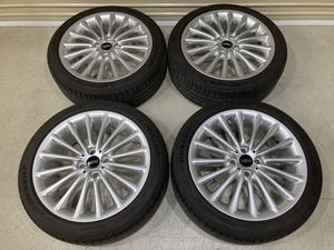 バリ溝 ’23年製 MINI ミニ 純正OP 17インチ 7J +48 PCD100 4H DUNLOP LE MANS V+ 205/45R17 4本 R50 R55 R56 ルマン5+ F1511