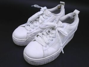 PUMA プーマ 386273-04 MAYZE WEDGE メイズ ウェッジ 厚底 スニーカー size24/白 ■■ ☆ eha7 レディース