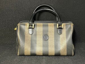 SN0611-27　ゆうパック着払い　FENDI S.A.S.　ペカン柄　ハンドバッグ　フェンディ　手持ち鞄